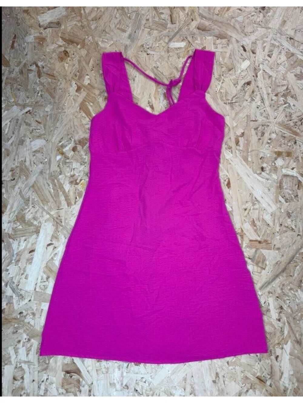 Rolla Coster Los Angeles Pink Mini Dress Womens Medium Tie Back Sleeveless